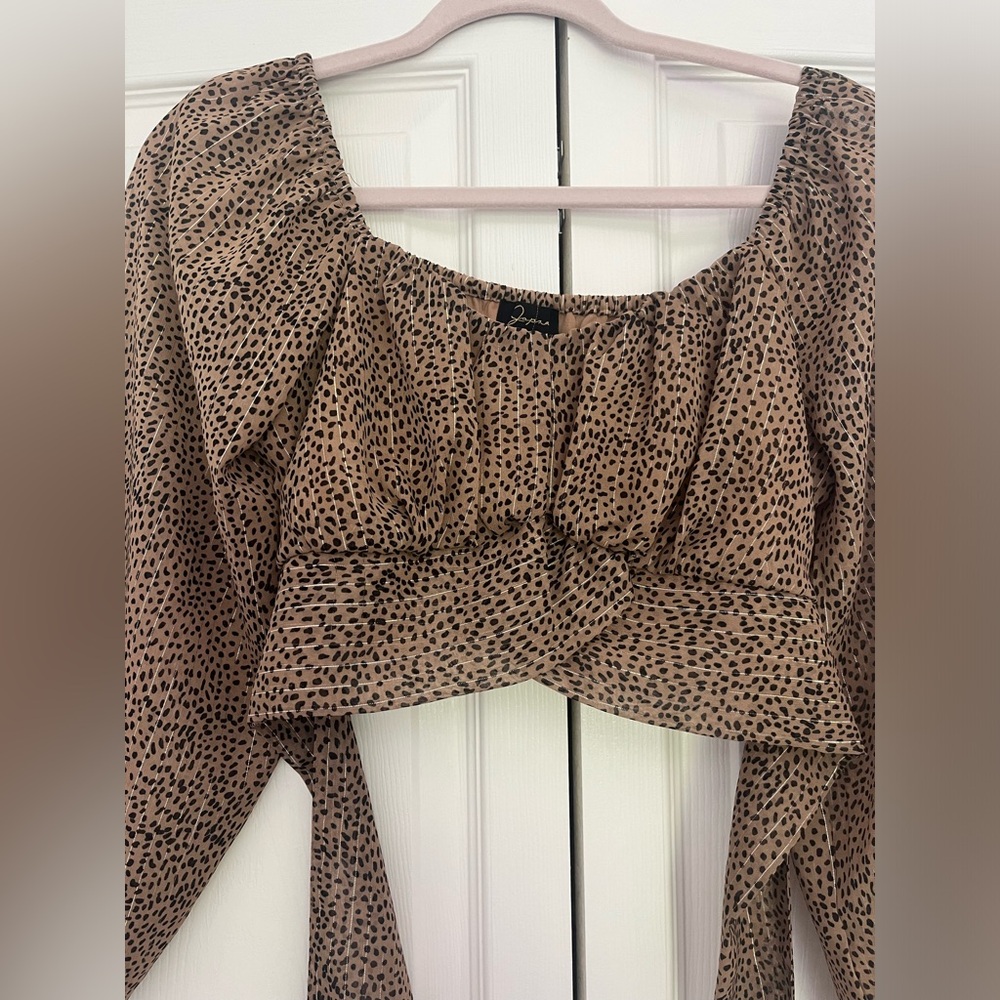 Leopard wrap top - Picture 5 of 5
